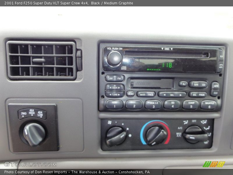 Black / Medium Graphite 2001 Ford F250 Super Duty XLT Super Crew 4x4