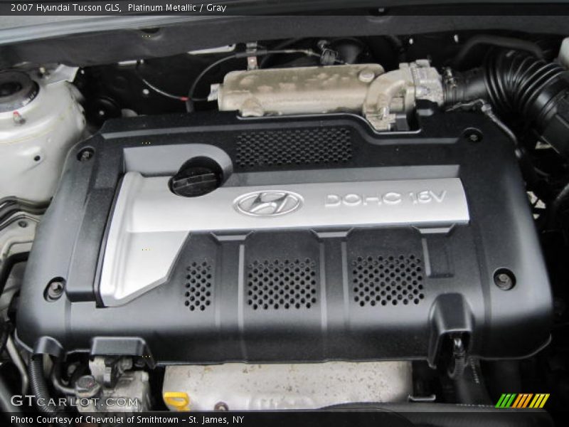 Platinum Metallic / Gray 2007 Hyundai Tucson GLS