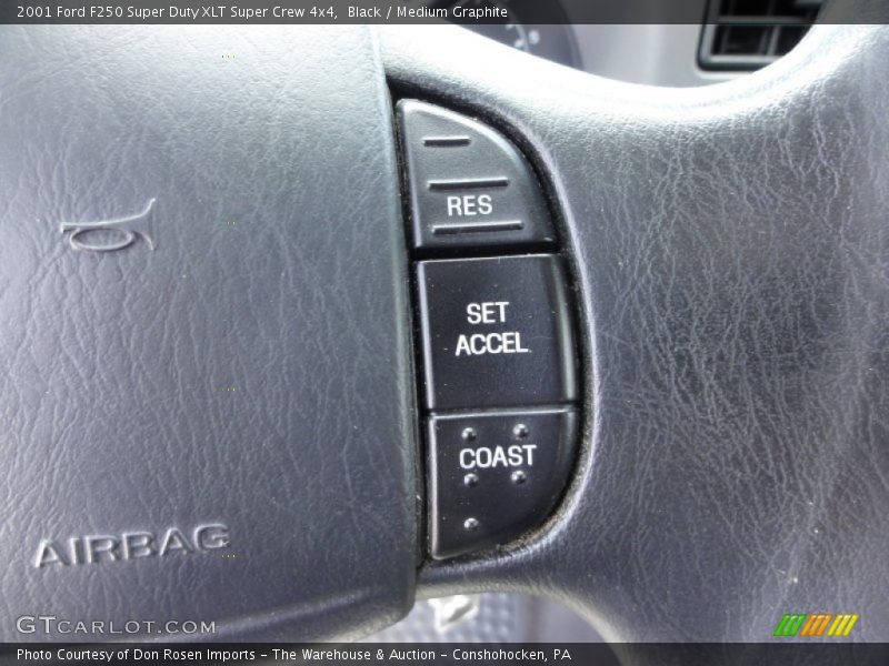 Black / Medium Graphite 2001 Ford F250 Super Duty XLT Super Crew 4x4