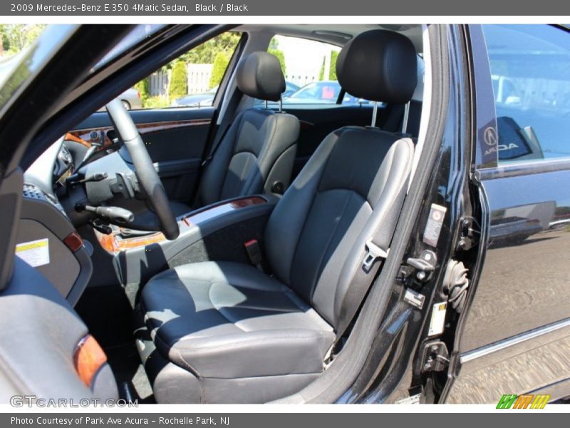 Black / Black 2009 Mercedes-Benz E 350 4Matic Sedan