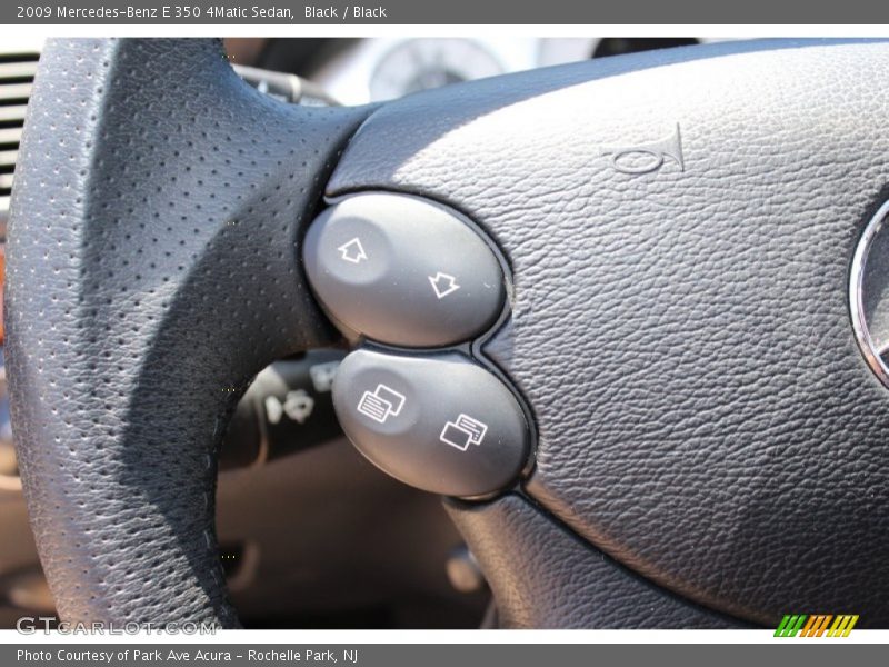 Black / Black 2009 Mercedes-Benz E 350 4Matic Sedan