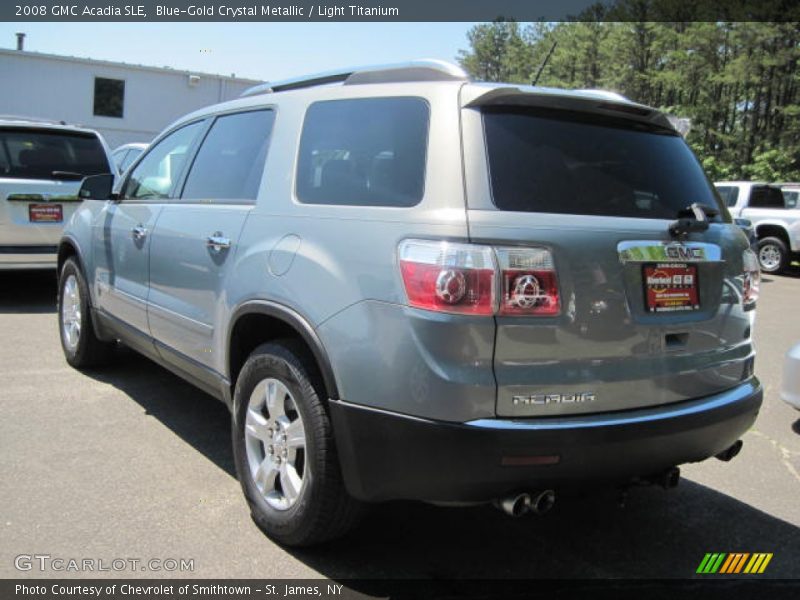 Blue-Gold Crystal Metallic / Light Titanium 2008 GMC Acadia SLE