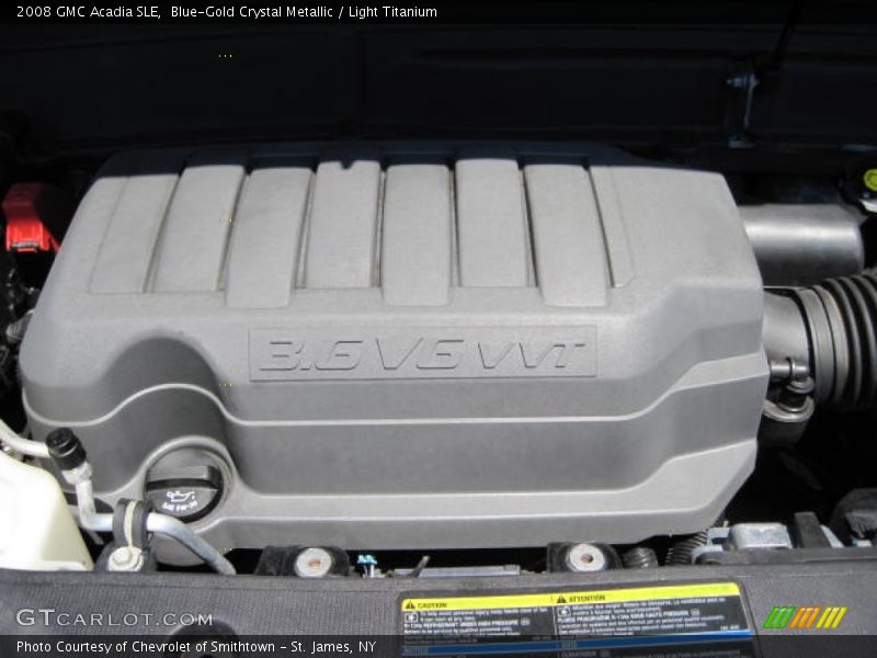 Blue-Gold Crystal Metallic / Light Titanium 2008 GMC Acadia SLE