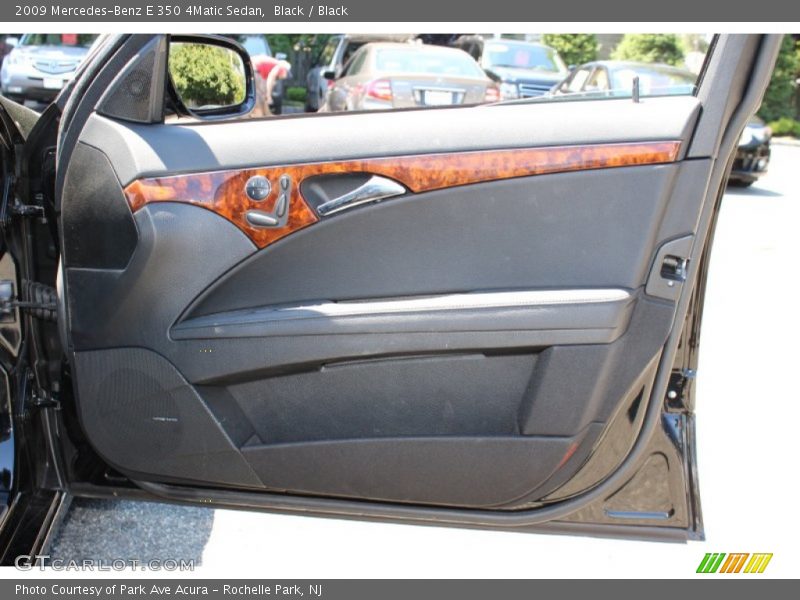 Black / Black 2009 Mercedes-Benz E 350 4Matic Sedan