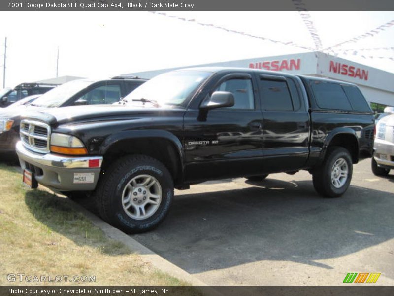 Black / Dark Slate Gray 2001 Dodge Dakota SLT Quad Cab 4x4