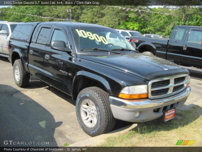 Black / Dark Slate Gray 2001 Dodge Dakota SLT Quad Cab 4x4