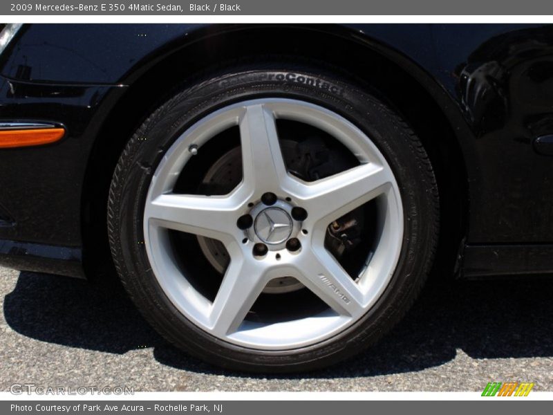Black / Black 2009 Mercedes-Benz E 350 4Matic Sedan