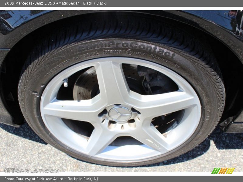 Black / Black 2009 Mercedes-Benz E 350 4Matic Sedan