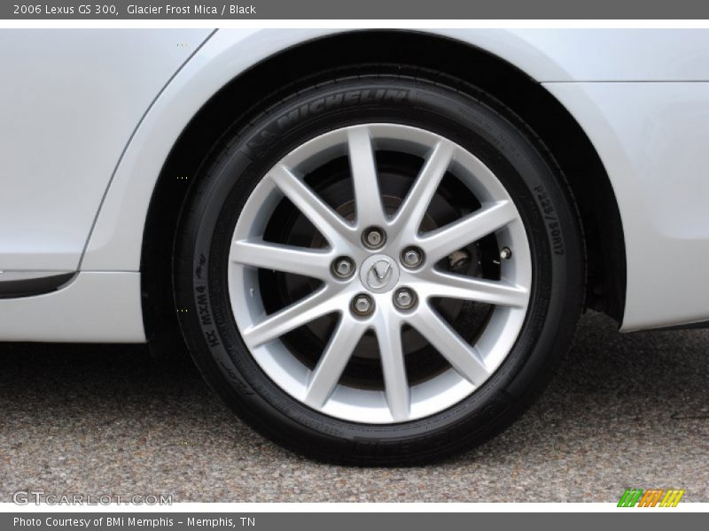 Glacier Frost Mica / Black 2006 Lexus GS 300