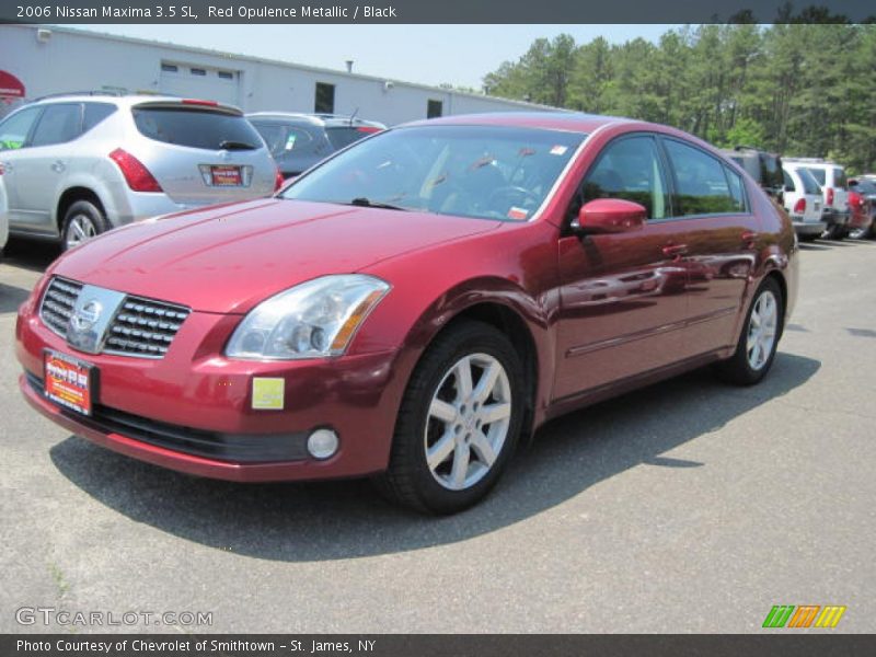 Red Opulence Metallic / Black 2006 Nissan Maxima 3.5 SL