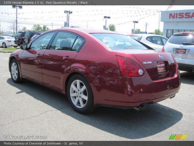 Red Opulence Metallic / Black 2006 Nissan Maxima 3.5 SL