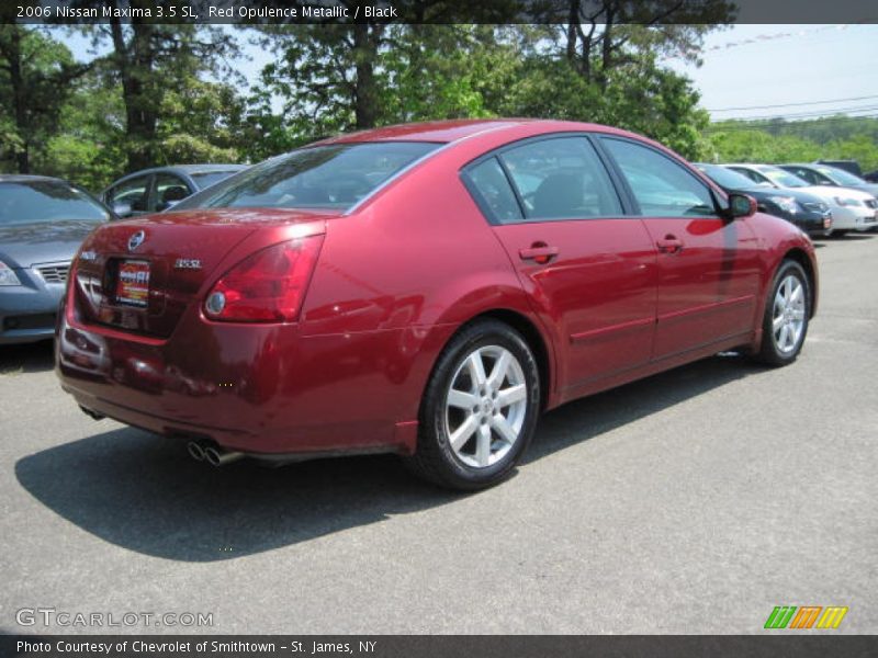 Red Opulence Metallic / Black 2006 Nissan Maxima 3.5 SL