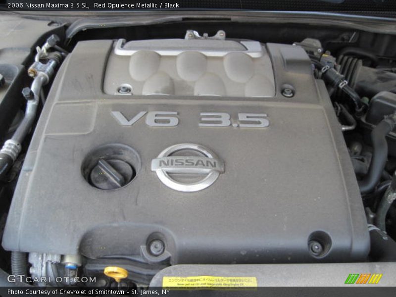 Red Opulence Metallic / Black 2006 Nissan Maxima 3.5 SL