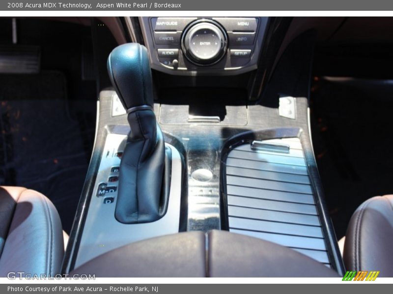 Aspen White Pearl / Bordeaux 2008 Acura MDX Technology