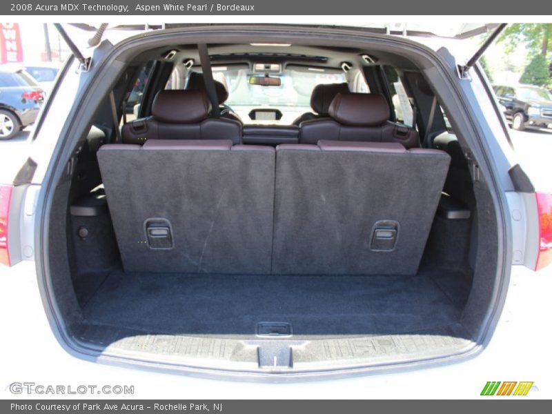 Aspen White Pearl / Bordeaux 2008 Acura MDX Technology