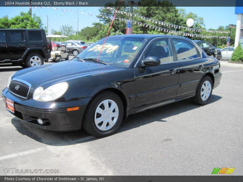 Ebony Black / Black 2004 Hyundai Sonata GLS