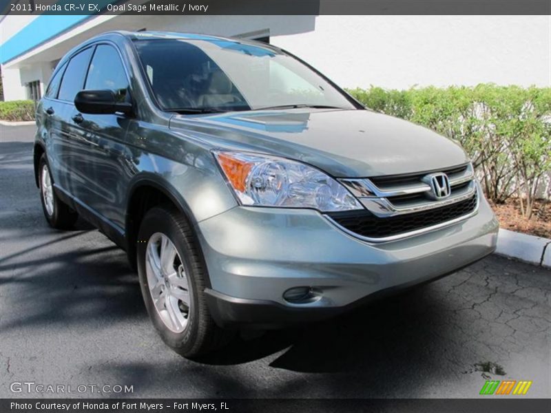 Opal Sage Metallic / Ivory 2011 Honda CR-V EX