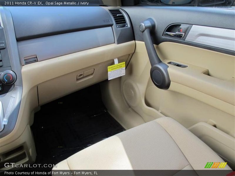 Opal Sage Metallic / Ivory 2011 Honda CR-V EX