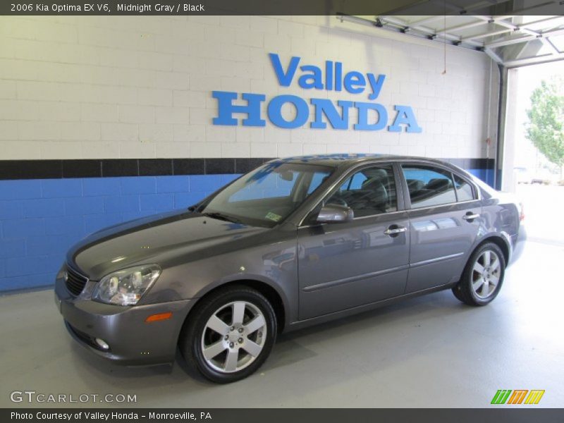 Midnight Gray / Black 2006 Kia Optima EX V6
