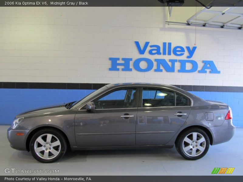 Midnight Gray / Black 2006 Kia Optima EX V6