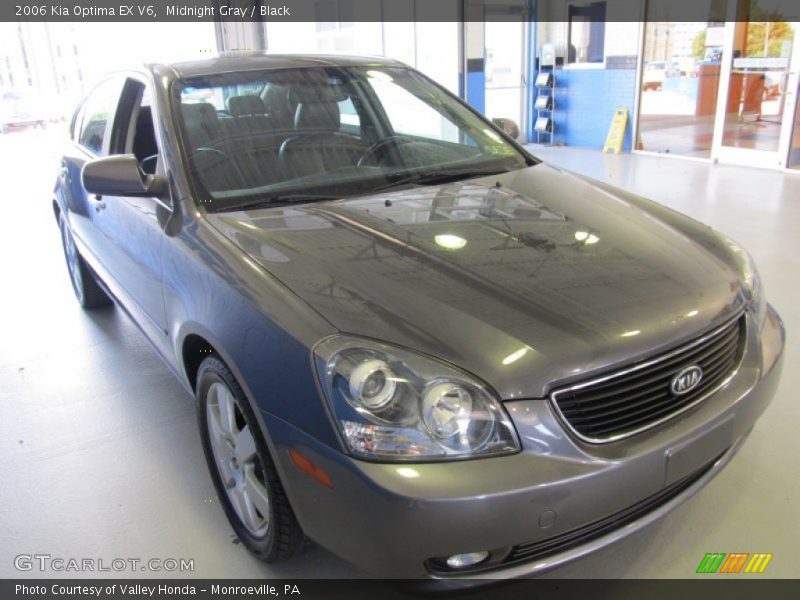 Midnight Gray / Black 2006 Kia Optima EX V6
