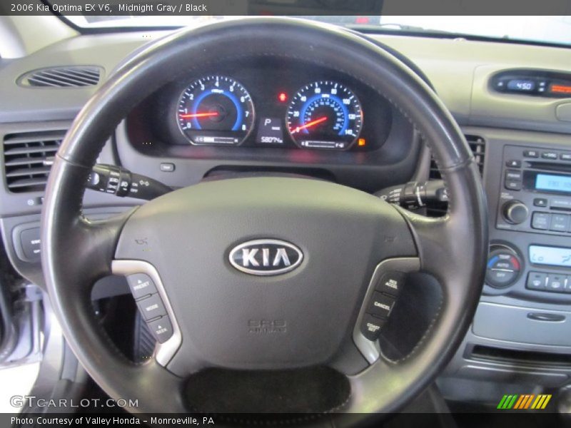 Midnight Gray / Black 2006 Kia Optima EX V6