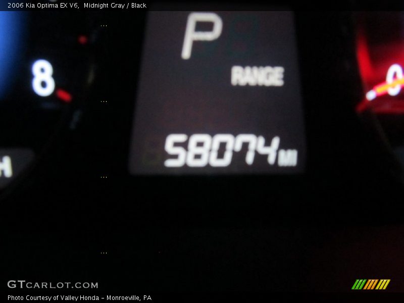 Midnight Gray / Black 2006 Kia Optima EX V6