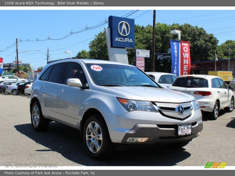 Billet Silver Metallic / Ebony 2008 Acura MDX Technology