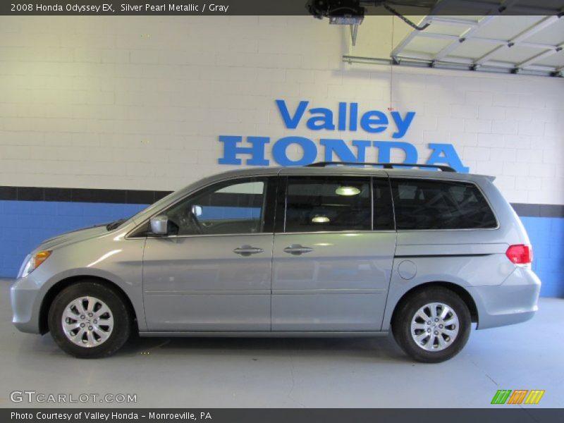 Silver Pearl Metallic / Gray 2008 Honda Odyssey EX