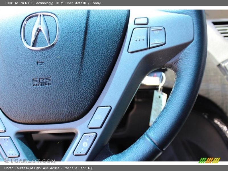 Billet Silver Metallic / Ebony 2008 Acura MDX Technology