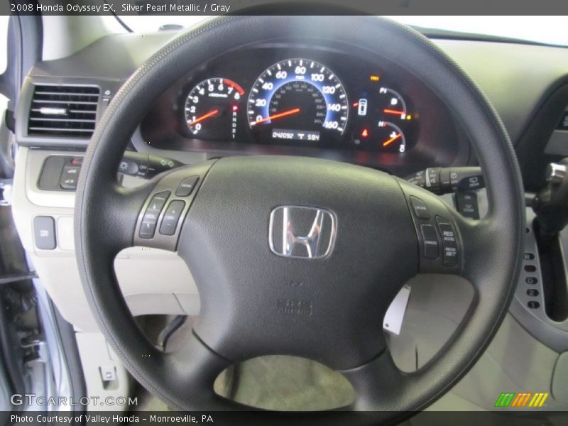 Silver Pearl Metallic / Gray 2008 Honda Odyssey EX