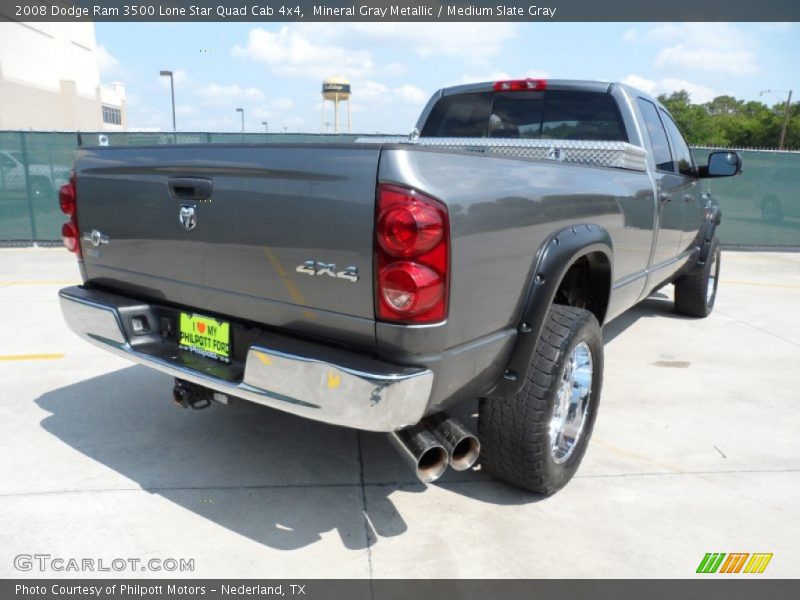 Mineral Gray Metallic / Medium Slate Gray 2008 Dodge Ram 3500 Lone Star Quad Cab 4x4