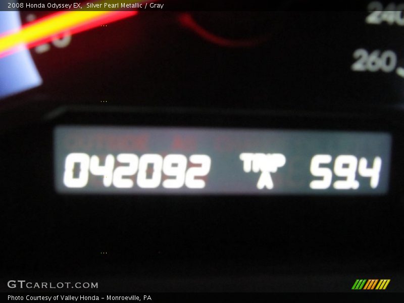 Silver Pearl Metallic / Gray 2008 Honda Odyssey EX