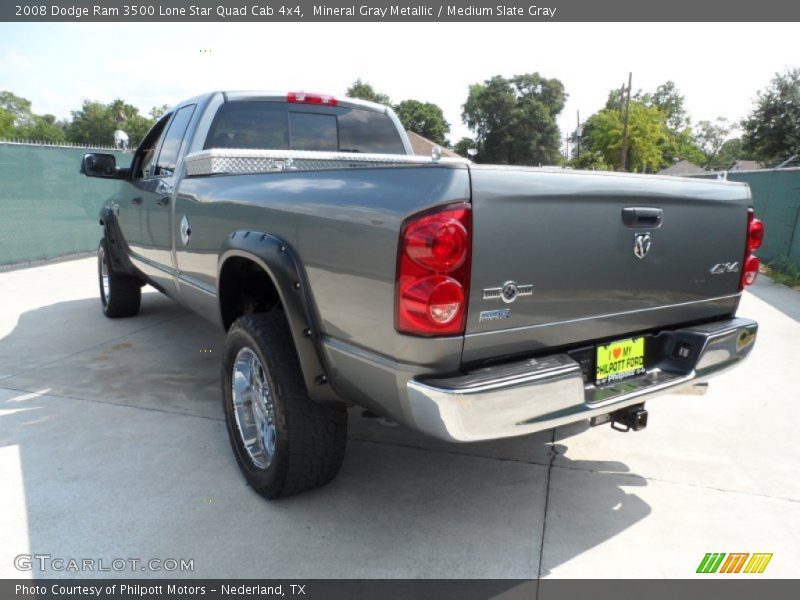 Mineral Gray Metallic / Medium Slate Gray 2008 Dodge Ram 3500 Lone Star Quad Cab 4x4