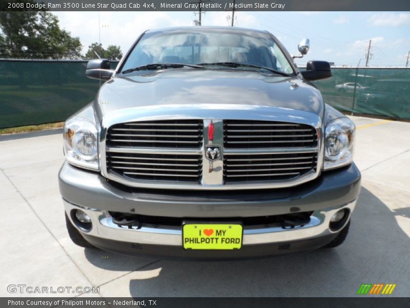 Mineral Gray Metallic / Medium Slate Gray 2008 Dodge Ram 3500 Lone Star Quad Cab 4x4