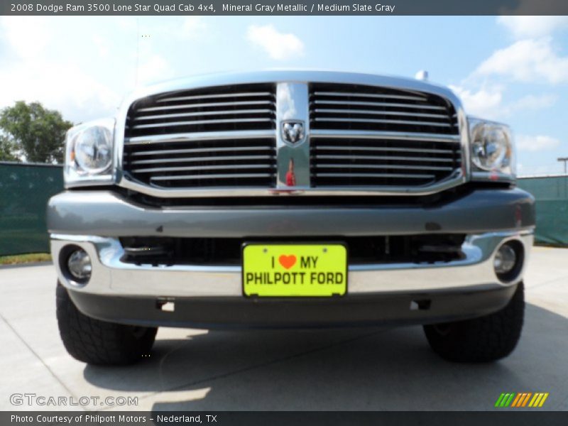 Mineral Gray Metallic / Medium Slate Gray 2008 Dodge Ram 3500 Lone Star Quad Cab 4x4