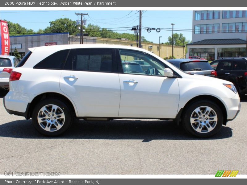 Aspen White Pearl / Parchment 2008 Acura MDX Technology