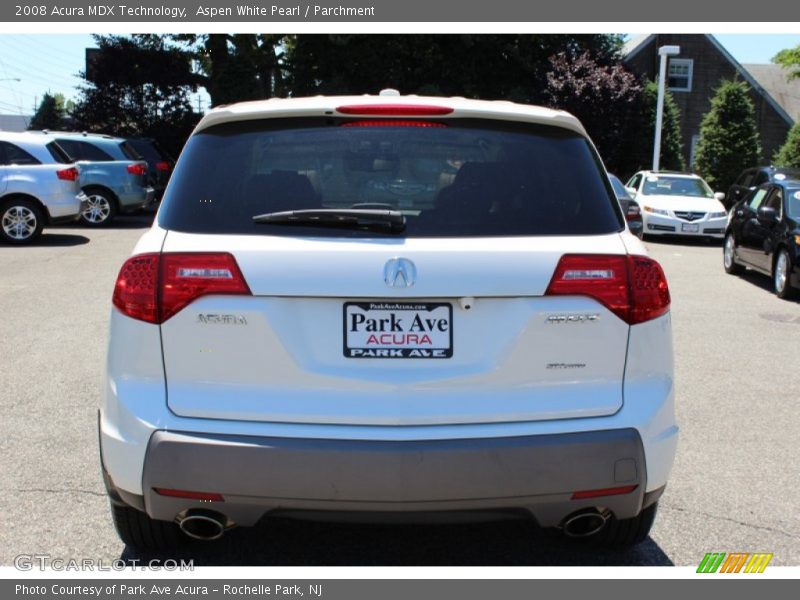Aspen White Pearl / Parchment 2008 Acura MDX Technology