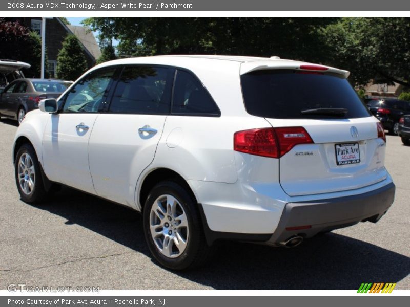 Aspen White Pearl / Parchment 2008 Acura MDX Technology