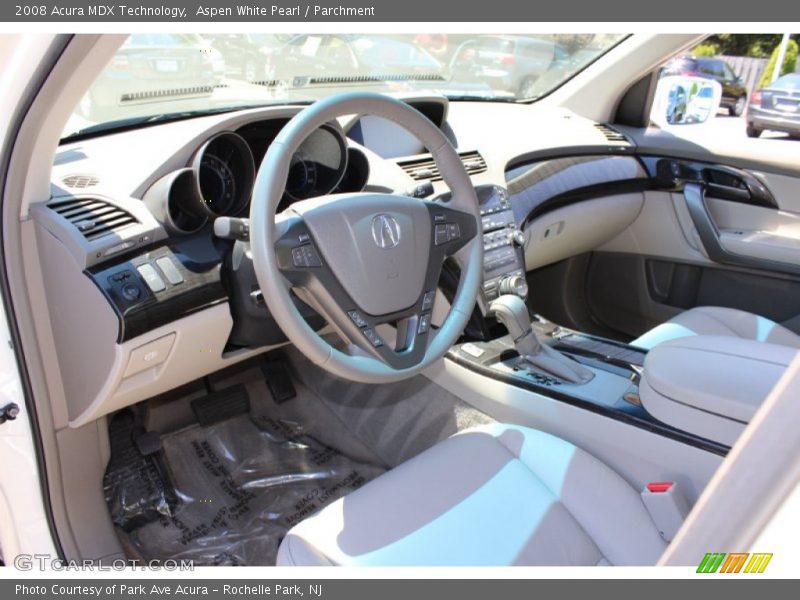 Aspen White Pearl / Parchment 2008 Acura MDX Technology