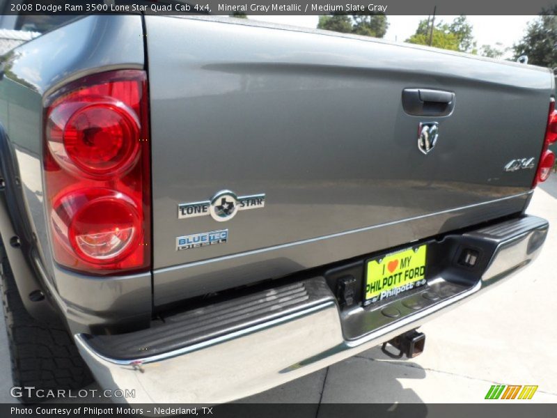 Mineral Gray Metallic / Medium Slate Gray 2008 Dodge Ram 3500 Lone Star Quad Cab 4x4