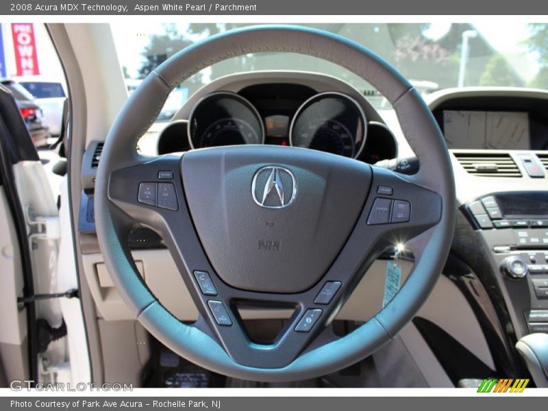 Aspen White Pearl / Parchment 2008 Acura MDX Technology