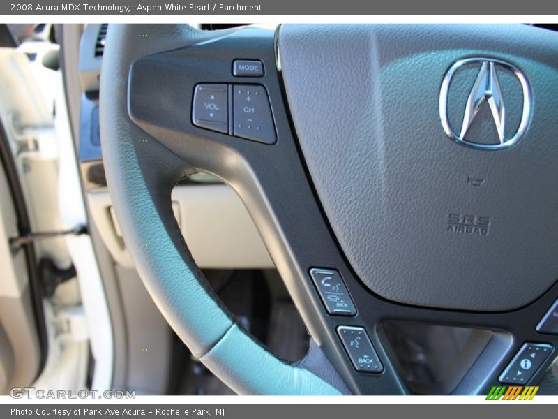 Aspen White Pearl / Parchment 2008 Acura MDX Technology