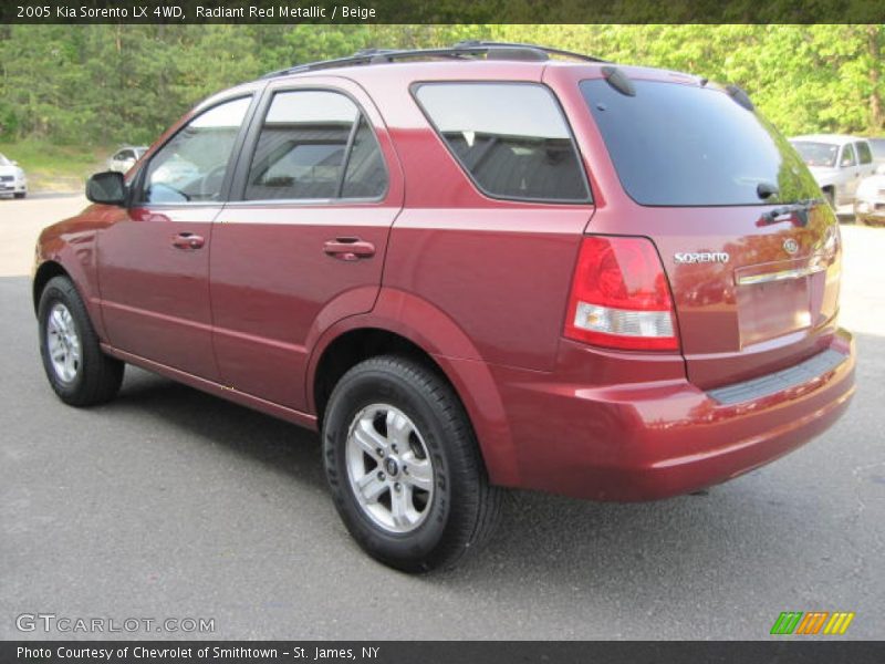 Radiant Red Metallic / Beige 2005 Kia Sorento LX 4WD