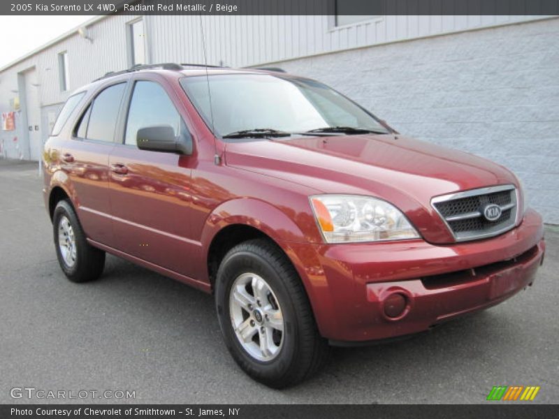 Radiant Red Metallic / Beige 2005 Kia Sorento LX 4WD