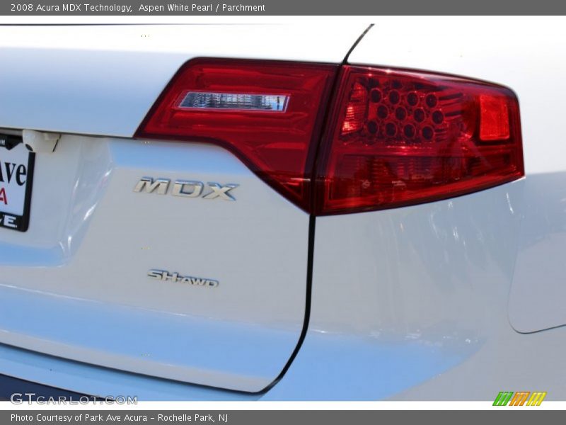 Aspen White Pearl / Parchment 2008 Acura MDX Technology