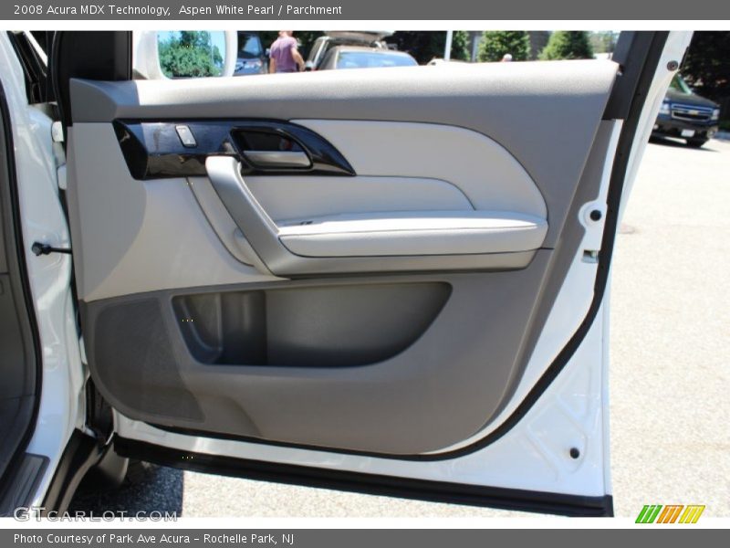 Aspen White Pearl / Parchment 2008 Acura MDX Technology