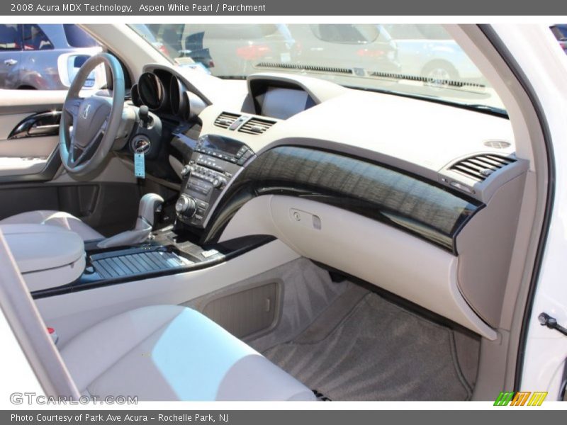 Aspen White Pearl / Parchment 2008 Acura MDX Technology