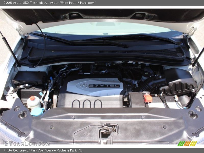 Aspen White Pearl / Parchment 2008 Acura MDX Technology