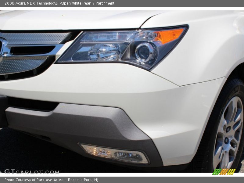 Aspen White Pearl / Parchment 2008 Acura MDX Technology